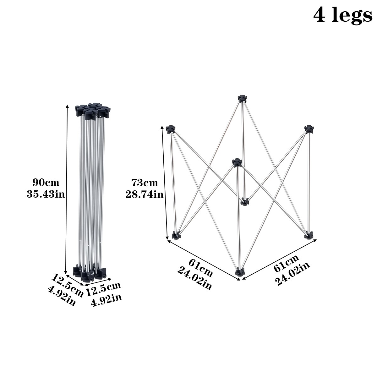Portable Work Stand Bracket Extendable Workbench Folding Leg Bench Camping Table