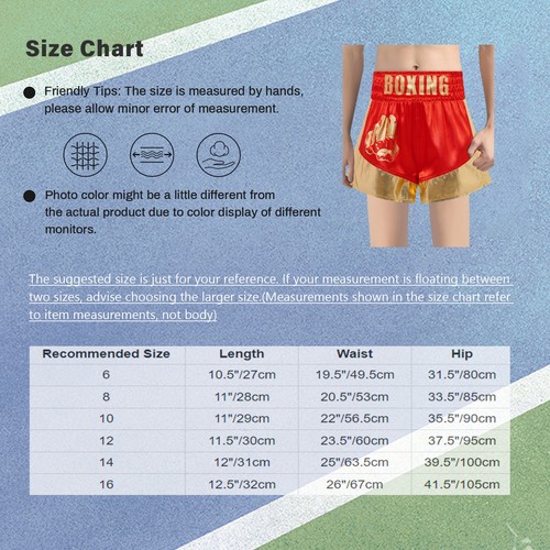 Kids Boys Shorts Patchwork Bottom Boxing Trunks Martial Arts Sportwear Boxer - Picture 25 of 57