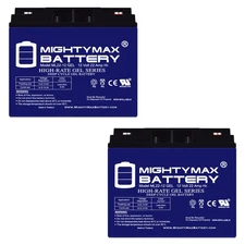 Mighty Max 12V 22AH GEL Replaces Jump N Carry JNC105, JNC110, JNC1224 - 2 Pack