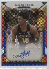 2019 Panini Prizm Draft Picks Red White & Blue /99 Jaylen Hoard Rookie Auto RC