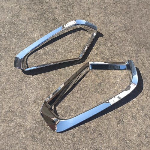 1 Pair ABS Chrome Car Front Fog Light Lamp Trim for Toyota RAV4 2019-2024 New - Picture 7 of 9