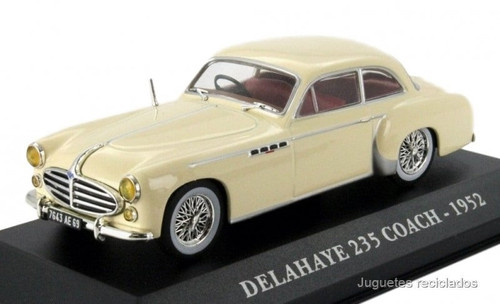 Delahaye 235 coach 1952 1/43 French cars of old Ixo Altaya Diecast model - Picture 1 of 1