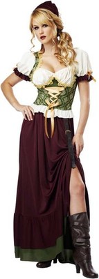 Medieval Voluptuous Renaissance Wench Costume Dress 01254