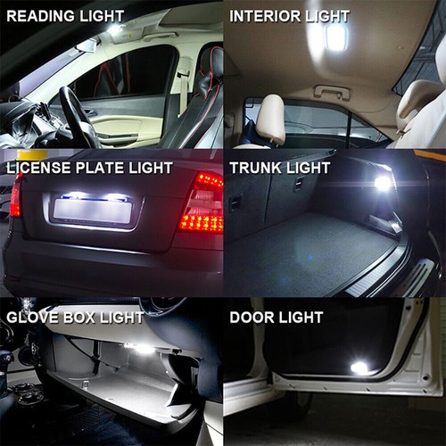 20Pcs BA9s 1895 H6W 53 57 Bayonet LED Light Bulbs for Instrument Dash Bulb White - Picture 2 of 6