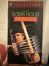 Robin Hood Men In Tights 1993 VHS Rare NON RENTAL 