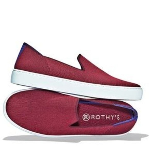 Rothy's The Original Slipper Turnschuhe gestrickt in rotem Granat nicht mehr produziert Größe 7,5 - Bild 3 von 12