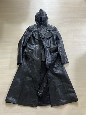 M Vetements GIMP mask leather coat jacket parka