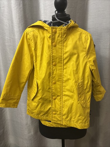 BABY GAP Kinder Vintage Gorp Core Caraline Film gelb Gummi Regenjacke 54023 Größe 4T