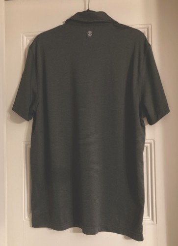 Camisa elástica IZOD GOLF POLO para hombre gris manga corta rendimiento deportivo M - Imagen 4 de 8