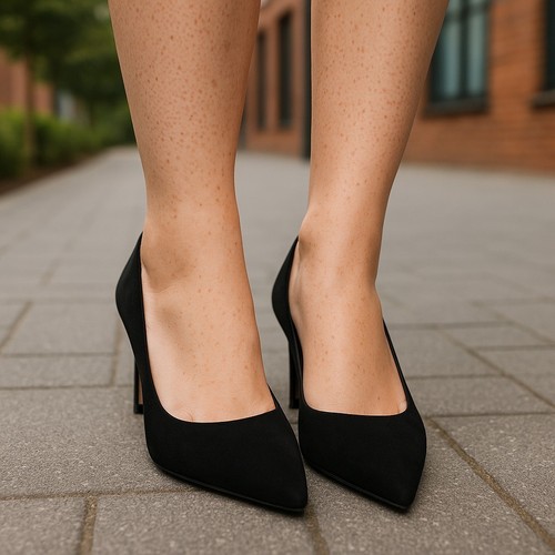 Tommy Hilfiger Abilene Bombas Negro Gamuza Talla 7.5 NUEVO - Imagen 11 de 12