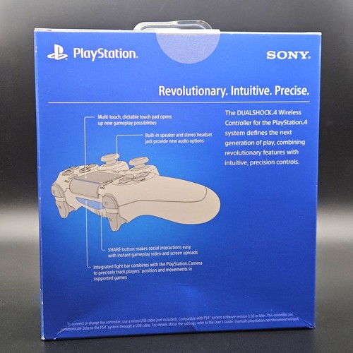 Sony DualShock 4 PS4 Wireless Controller - Jet Black - NEW & Factory Sealed - Picture 3 of 3