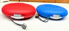 2 DiscGear CD Storage Discus Carry Case Blue Red Retro Vintage Old School 20 40