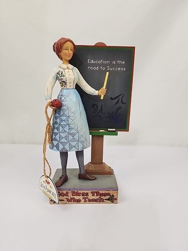 Jim Shore God Bless Those Who Teach 2007 Teacher At Chalkboard Figur 9,25" - Bild 9 von 9