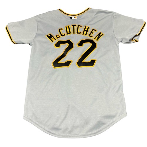 Majestic Coolbase Andrew McCutchen Pittsburgh Pirates Jersey Gray Youth Medium - Picture 2 of 6