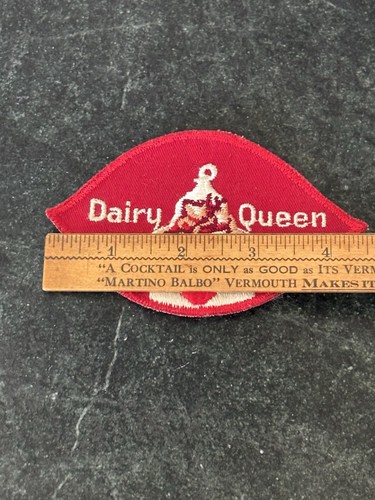Cappello camionista vintage Dairy Queen Sundae PATCH UNIFORME 4” anni 50 60 RARO logo rosso - Foto 2 di 3