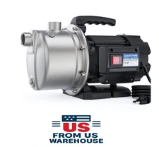 Aquastrong 1.2HP Shallow Well Pump 1209 GPH 115V SS for Lawn Irrigation