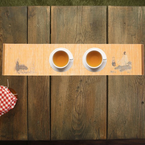 Alfombrilla de té de bambú aislamiento térmico resistente al calor alfombrillas de mesa decorativas - Imagen 2 de 12