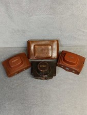 Vintage Lot Genuine Leather Camera Case For Argus And Six-20 Field Case Kodak