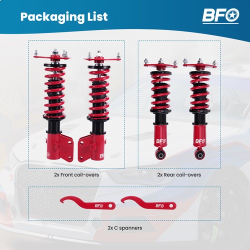 Street Coilover Set For Subaru Impreza WRX Sedan 2.5L 4D 11-13 Adjustable Height - Picture 6 of 19
