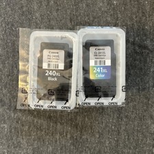 Genuine OEM Canon PG-240XL Black  CL-241XL Color Ink Open Box