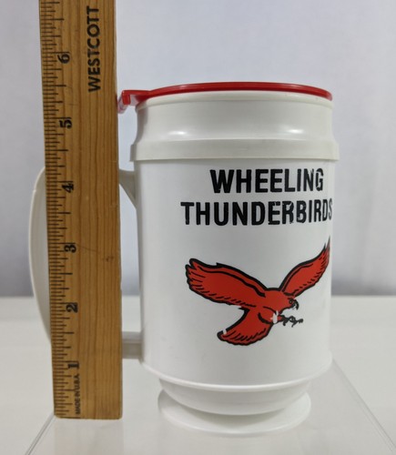 Wheeling Thunderbirds Hockey Kunststoff Reisebecher Hardee's WTRF Nagler ECHL - Bild 13 von 13