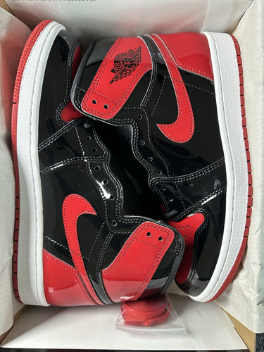 Taille 9,5 - Jordan 1 Retro OG High Patent Bred - Photo 1 sur 9