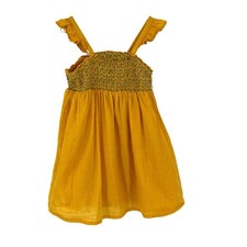 Tommy Bahama toddler girls dress size 4T smocked yellow sundress