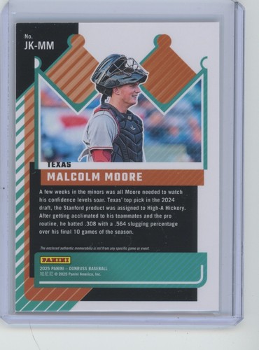 Marcelo Mayer Jersey Kings Orange Ice 2025 Donruss #JK-MM - Picture 2 of 2