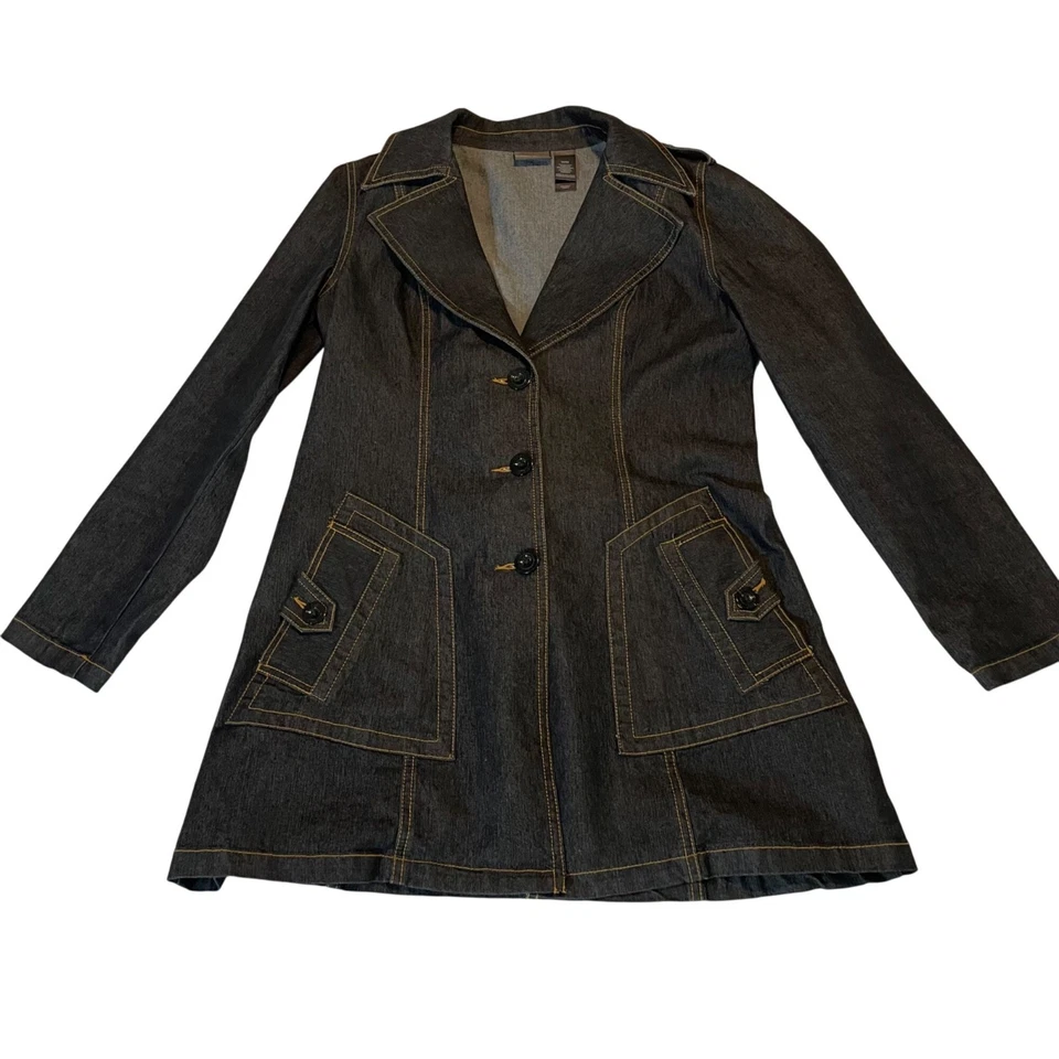 Gabardina vaquera Bisou Bisou para mujer mediana con elástico Foto 2 de 4