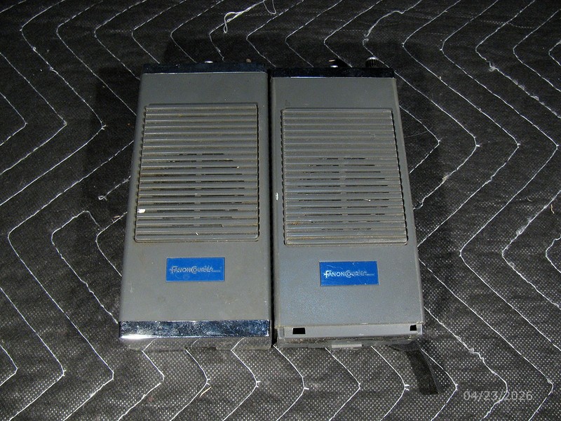 Pair Fanon/Courier Model SCANFARE VHFHL-U 4 Channel Crystal Scanners