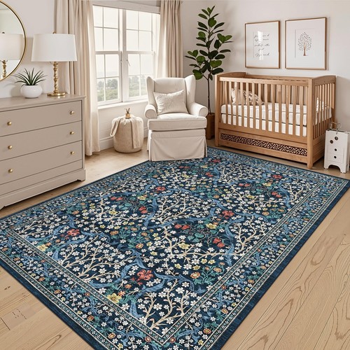 8x10 Area Rugs, Washable Rugs for Living Room Non Slip Stain Resistant Ultra ... - Picture 8 of 9