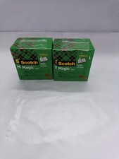 3M Scotch Magic Tape 2 Rolls 3/4 In X1000 In Lot Of 2 Pack