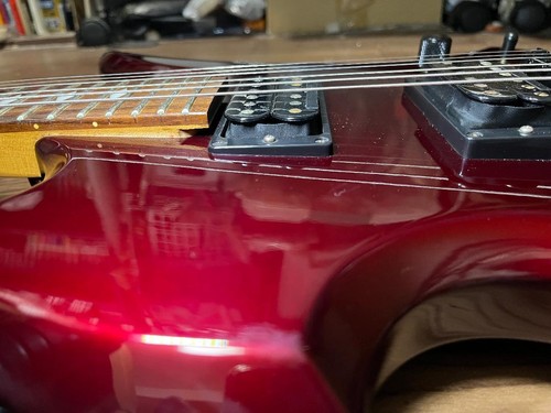 Guitarra Eléctrica B.C.Rich Mockingbird Rojo Metálico Oscuro con Estuche Prod... - Imagen 16 de 20