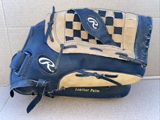 Rawlings RSB 14" Slow Pitch RHT Zero Shock Softball Glove Black/Tan SS14BR