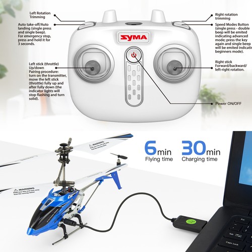SM107/ U12S/ S39H/ U12/ S107H 2.4Ghz RC Helicopter Remote Control Ideal Toy Gift - Picture 116 of 127