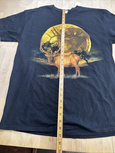 Elch Wildlife Outdoor T-Shirt Grafik schwarz Tee Jagd - Bild 5 von 7