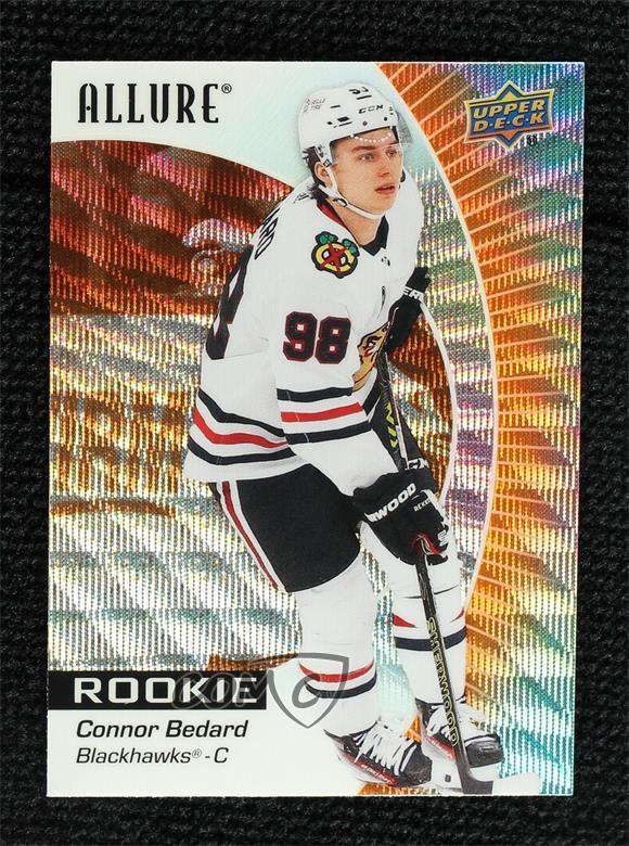 2023-24 Upper Deck Allure Rookies Orange Slice Connor Bedard #102 Rookie RC