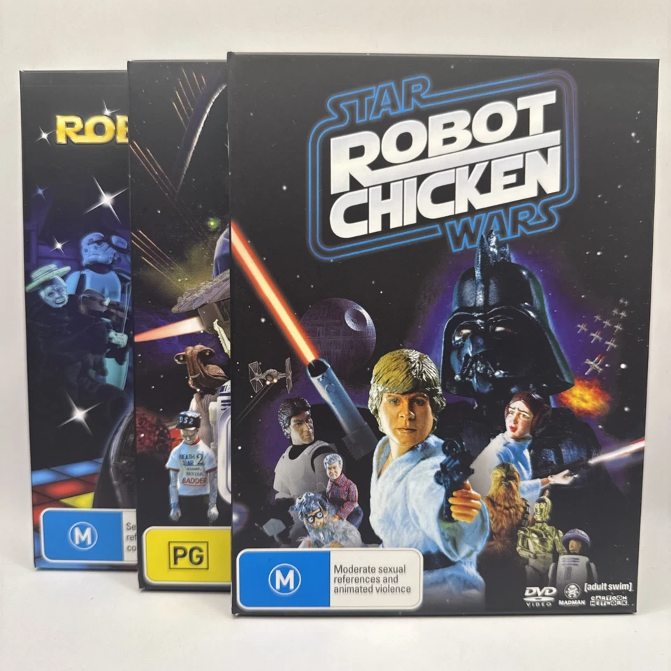 Robot Chicken Star Wars Trilogy Box Set Region 4 Comedy DVD x3 As New - Image 4 of 4