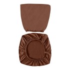 Unifarbener elastischer geteilter dehnbarer Sitzschutz aus massivem Polyester