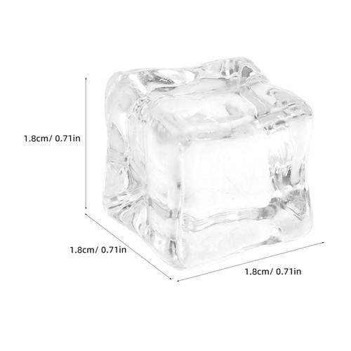 130 Piezas Falsas Rocas de Hielo Trituradas Acrílico Cubos Decorativos para Fotografía - Imagen 12 de 12
