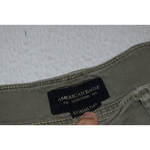 Pantalones Cortos Carga American Eagle Extreme Flex Para Hombre Talla 42 Verde Camping Senderismo - Imagen 2 de 7