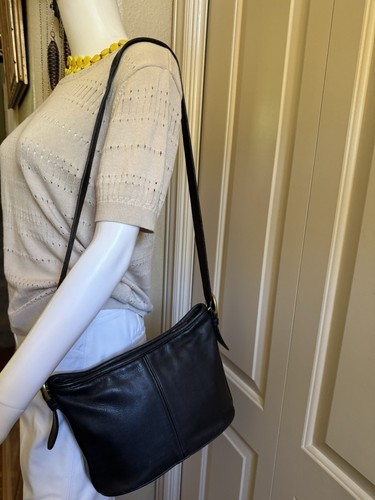 Bolso de Hombro COACH EE. UU. Hecho en Guante Negro Cuero de Vaca Curtido Vale la pena 4143 - Imagen 12 de 18