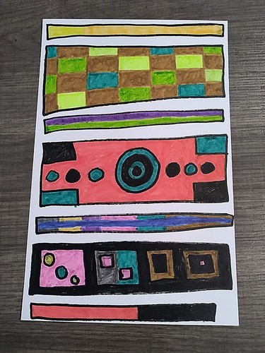 Abstract Multicolor Acrylic Painting Signed Dated On 5.5x8.5 Paper - Picture 2 of 6