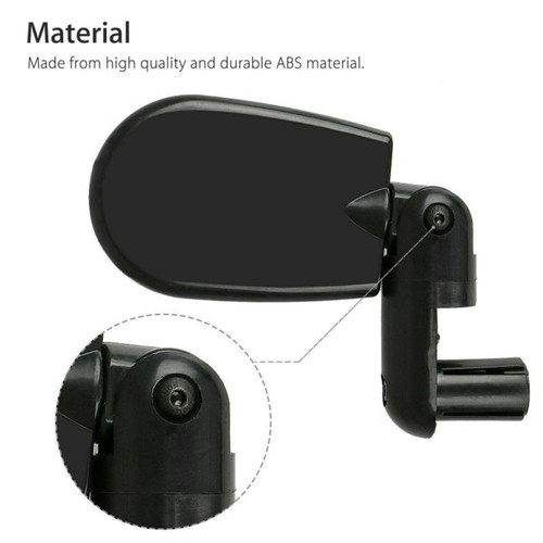 Bicycle Bar End Mirror 360° Rotating Rearview MTB Mountain Bike Rear View Mirror - Picture 3 of 19
