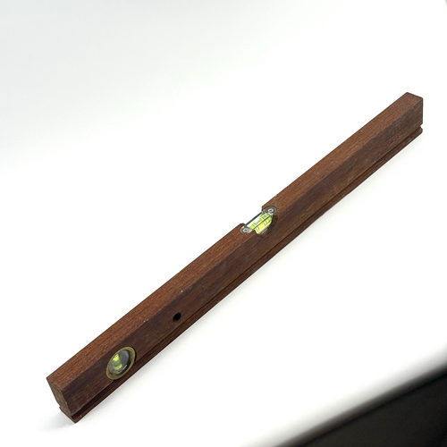 ALTRAX Wasserwaage 60cm | Teak Holz Messing Glaslibellen | Vintage Retro RAR - Picture 12 of 14