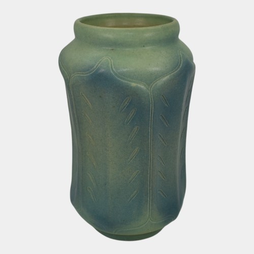Van Briggle 1922-26 USA Vintage Arts And Crafts Pottery Blue Ceramic Vase 852 - Picture 2 of 6