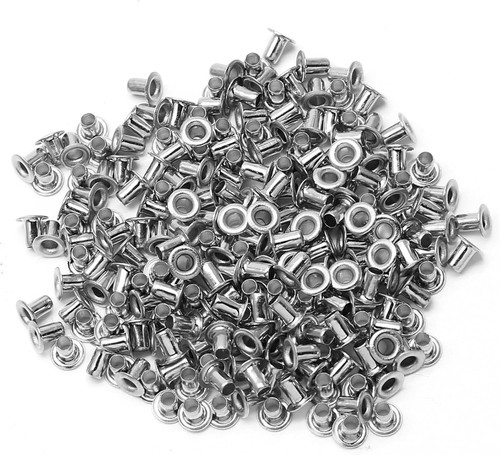 Litoexpe 2MM Tiny Grommets Eyelets 200 Pcs, Self Backing 2 MM, Silver - Picture 7 of 7