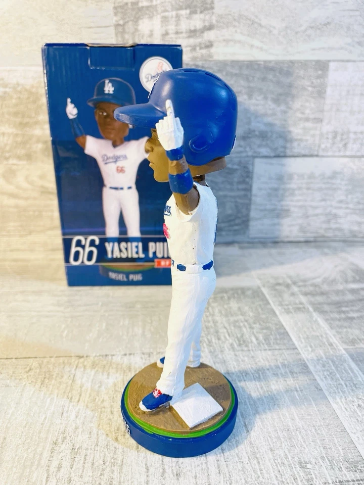 NOVO Yasiel Puig 2014 Los Angeles LA Dodgers Bobblehead SGA MLB sorteio de beisebol - Imagem 3 de 4