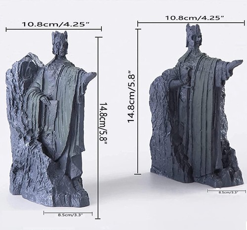 Fantasy Resin Bookends - Lord of the Rings Hobbit Blue Decorative Book Holders - Picture 4 of 8