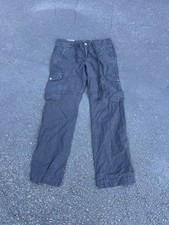 Vintage 90s Polo Jeans Co Ralph Lauren Black Surplus Cargo Pants Size 10 Womens